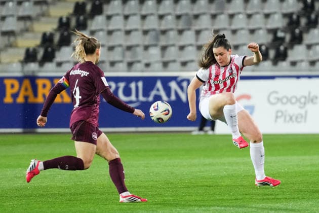 Google Pixel Womens Bundesliga SC Freiburg vs 1 FC Nürnberg, 13 03 2026 Svenja Fölmli SC Freiburg, 9 with a ball acceptance Google Pixel Womens Bundesliga SC Freiburg vs 1 FC Nürnberg, Dreisamstadion, 13 03 2026 DFB DFL REGULATIONS PROHIBIT ANY USE OF PHOTOGRAPHS AS IMAGE SEQUENCES AND OR QUASI VIDEO Copyright: xBEAUTIFULxSPORTS Boscox