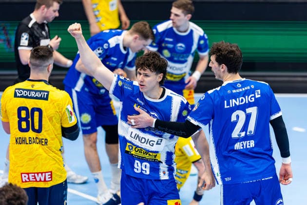 13 03 2026, GER, Handball, Men, Season 25 26, Daikin 1 Bl, 25 Matchday, ThSV Eisenach Rhein Neckar Loewen Tillman Leu ThSV Eisenach,99 99817 Eisenach Werner Assmann Halle Am Sportp Thueringen Germany