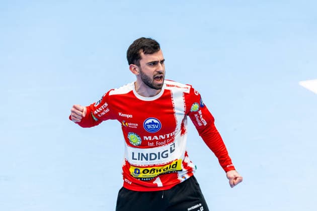 13 03 2026, GER, Handball, Men, Season 25 26, Daikin 1 Bl, 25 Matchday, ThSV Eisenach Rhein Neckar Loewen Matija Spikic ThSV Eisenach,1 99817 Eisenach Werner Assmann Halle Am Sportp Thueringen Germany