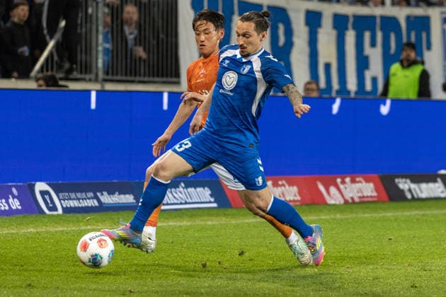 Germany, 2 Bundesliga, Season 2025 2026, Matchday 26, Avnet Arena, 1 FC Magdeburg vs SV Darmstadt 98, Akiyama Hiroki SV Darmstadt 98, 16 in duel against Atik Baris 1 FC Magdeburg, 23 Copyright: xMichellexLukax