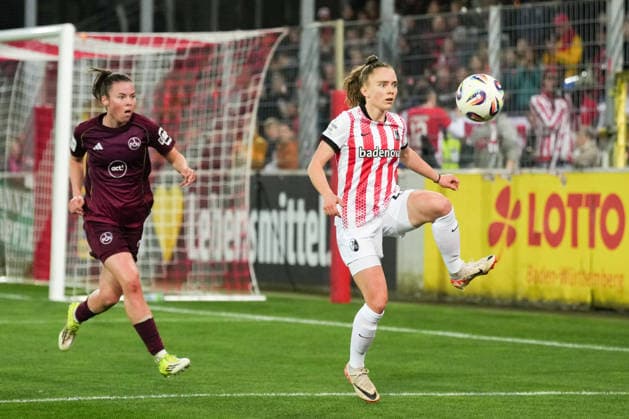 Google Pixel Womens Bundesliga SC Freiburg vs 1 FC Nuremberg, 13 03 2026 Lisa Kolb SC Freiburg, 22 with a ball acceptance Google Pixel Womens Bundesliga SC Freiburg vs 1 FC Nuremberg, Dreisamstadion, 13 03 2026 DFB DFL REGULATIONS PROHIBIT ANY USE OF PHOTOGRAPHS AS IMAGE SEQUENCES AND OR QUASI VIDEO Copyright: xBEAUTIFULxSPORTS Boscox