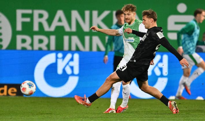 13 03 2026 Soccer Season 2025 2026 2 Soccer Bundesliga 26 Matchday SpVgg Greuther Fürth Kleeblatt SGF SV Elversberg SVE Sportfoto Zink xwoxzix DFL regulations prohibit any use of photographs as image sequences and or quasi video only for editorial use Jannik Dehm 23, SpVgg Greuther Fürth Lasse Günther Guenther 21, SV Elversberg