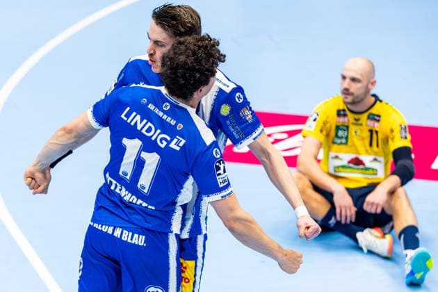 13 03 2026, GER, Handball, Men, Season 25 26, Daikin 1 Bl, 25 Matchday, ThSV Eisenach Rhein Neckar Loewen Gian Attenhofer ThSV Eisenach,11 , Oskar Joelsson ThSV Eisenach,3 , Lukas Sandell Rhein Neckar Loewen 99817 Eisenach Werner Assmann Halle Am Sportp Thueringen Germany