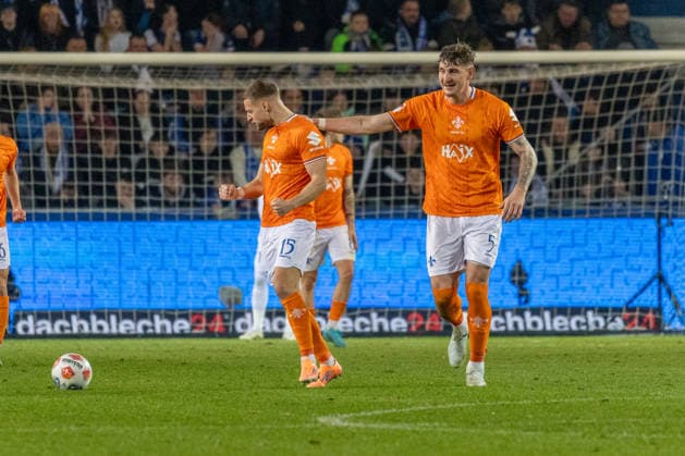 Germany, 2 Bundesliga, Season 2025 2026, Matchday 26, Avnet Arena, 1 FC Magdeburg vs SV Darmstadt 98, Goal celebration after the goal to 1 1 for SV Darmstadt 98 by scorer Nürnberger Fabian SV Darmstadt 98, 15 Copyright: xMichellexLukax