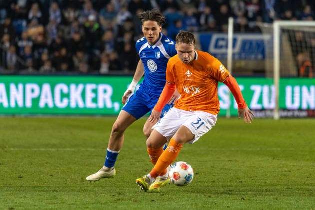 Germany, 2 Bundesliga, Season 2025 2026, Matchday 26, Avnet Arena, 1 FC Magdeburg vs SV Darmstadt 98, Stalmach Dariusz 1 FC Magdeburg, 6 in duel against Schmidt Niklas SV Darmstadt 98, 31 Copyright: xMichellexLukax