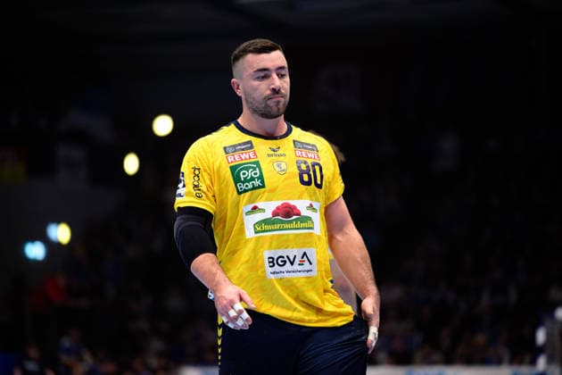 Jannik Kohlbacher Rhein Neckar Loewen, 80 GER, ThSV Eisenach against Rhein Neckar Loewen, 1 Daikin Handballbundesliga, Handball, 25 Matchday, Season 2025 2026, 13 03 2026 GER, ThSV Eisenach against Rhein Neckar Loewen, 1 Daikin Handballbundesliga, Handball, 25 Matchday, Season 2025 2026, 13 03 2026 Eisenach Copyright: xEibner-Pressefoto MartinxHerbstx EP_MHT