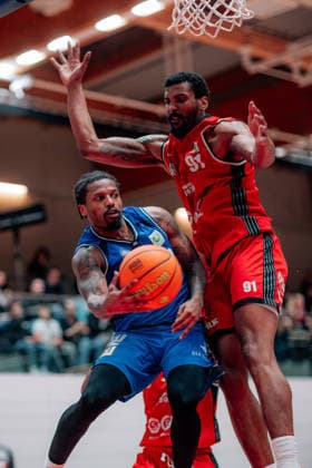 BB 2BL SBB Baskets HAKRO Merlins Crailsheim Vincent Malik Shahid HAKRO Merlins Crailsheim during the 2025 2026 season in the 2 Barmer Basketball Bundesliga Pro A on matchday 26 between SBB Baskets and HAKRO Merlins Crailsheim at Wolfgang Lakenmacher Halle on March 13, 2026 in Magdeburg, Sachsen Anhalt, Germany