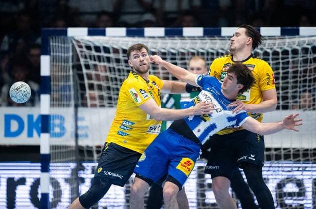 DAIKIN HBL HANDBALL MEN 1 BL 25 GAME DAY THSV EISENACH RHEIN NECKAR LÖWEN FOR EDITORIAL PURPOSES ONLY p 13 03 2026 Eisenach DAIKIN HBL Handball 1 Bundesliga Men Season 2025 2026 25 Matchday Werner Assmann Halle ThSV Eisenach Rhein Neckar Löwen in photo Stephan Seitz 44 ThSV Eisenach in duel with Steven Plucnar Jacobsen 9 Rhein Neckar Löwen Germany Thuringia Eisenach Copyright SaschaxFromm Copyright: SaschaxFromm doc84ymo0kixjn1k5aq6pmo ,EDITORIAL USE ONLY Copyright: SaschaxFromm