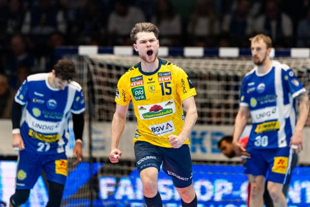 13 03 2026, GER, Handball, Men, Season 25 26, Daikin 1 Bl, 25 Matchday, ThSV Eisenach Rhein Neckar Loewen David More Rhein Neckar Loewen 99817 Eisenach Werner Assmann Halle Am Sportp Thueringen Germany