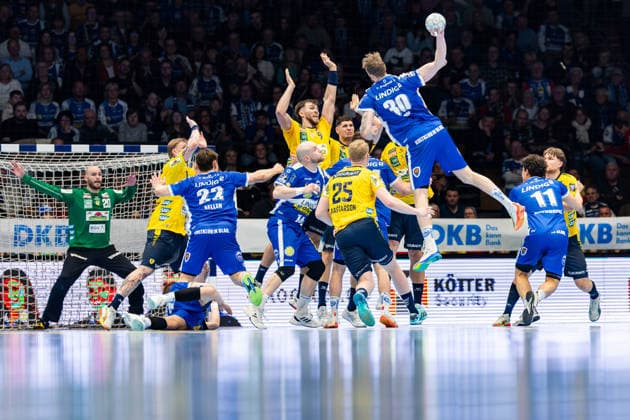 13 03 2026, GER, Handball, Men, Season 25 26, Daikin 1 Bl, 25 Matchday, ThSV Eisenach Rhein Neckar Loewen Dominik Solak ThSV Eisenach,30 99817 Eisenach Werner Assmann Halle Am Sportp Thueringen Germany