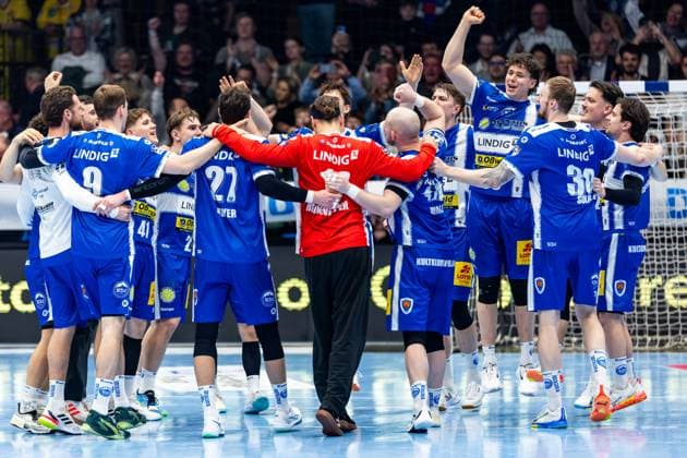 13 03 2026, GER, Handball, Men, Season 25 26, Daikin 1 Bl, 25 Matchday, ThSV Eisenach Rhein Neckar Loewen ThSV Eisenach and Rhein Neckar Loewen draw 29 29 99817 Eisenach Werner Assmann Halle Am Sportp Thueringen Germany