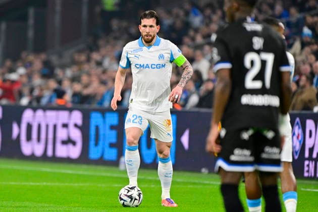 FOOTBALL : Olympique de Marseille VS AJA Auxerre - Ligue 1 McDonald s - 13 03 2026 Pierre-Emile Hojbjerg (OM) - Ligue 1 McDonald™s match between Olympique de Marseille and AJA Auxerre on March 13, 2026 at the Orange Velodrome Stadium in Marseille. MarseilleFrance  Copyright: xWilliamxCannarellax