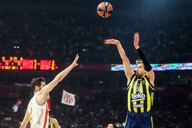 Crvena Zvezda Meridianbet v Fenerbahce Beko - Euroleague BELGRADE, SERBIA - MARCH 13: Mikael Jantunen (18) of Fenerbahce Beko in action during the Euroleague match between Crvena Zvezda Meridianbet and Fenerbahce Beko at Belgrade Arena on March 13, 2026 in Belgrade, Serbia. Filip Stevanovic Anadolu Belgrade Serbia. Editorial use only. Please get in touch for any other usage.  Copyright: x2026xAnadoluxFilipxStevanovicx