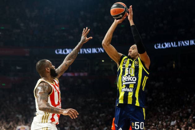Crvena Zvezda Meridianbet v Fenerbahce Beko - Euroleague BELGRADE, SERBIA - MARCH 13: Bonzie Colson (50) of Fenerbahce Beko in action during the Euroleague match between Crvena Zvezda Meridianbet and Fenerbahce Beko at Belgrade Arena on March 13, 2026 in Belgrade, Serbia. Filip Stevanovic Anadolu Belgrade Serbia. Editorial use only. Please get in touch for any other usage.  Copyright: x2026xAnadoluxFilipxStevanovicx