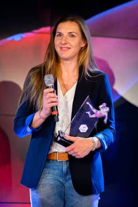 Handball DHB Cup, Final 4, Reception of the City of Stuttgart Karolina Kudlacz Gloc with HBF Award Stuttgart Spard Welt Baden Württemberg Germany