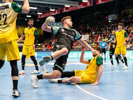 Timm Buck HC Oppenweiler Backnang, 06 on goal throw VfL Eintracht Hagen vs HC Oppenweiler Backnang , Handball, 2 Bundesliga, 24 Matchday, Season 2025 2026, 13 03 2026 VfL Eintracht Hagen vs HC Oppenweiler Backnang , Handball, 2 Bundesliga, 24 Matchday, Season 2025 2026, 13 03 2026 Hagen Copyright: xEibner-Pressefoto DamianxKruczynx EP_DKI