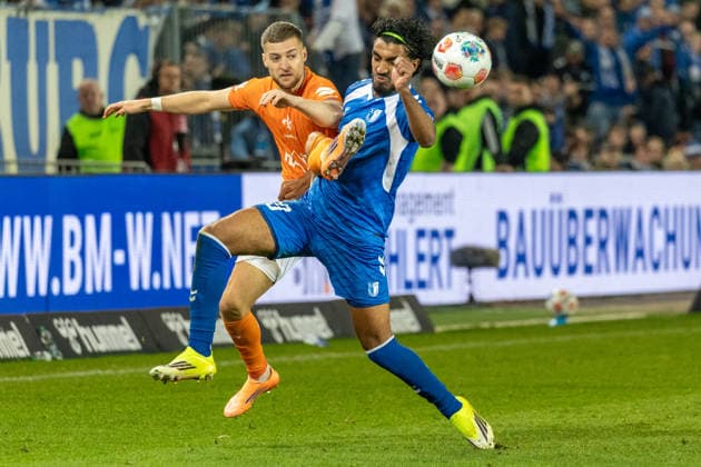 Germany, 2 Bundesliga, Season 2025 2026, Matchday 26, Avnet Arena, 1 FC Magdeburg vs SV Darmstadt 98, Nurnberger Fabian SV Darmstadt 98, 15 in header duel against Ghrieb Rayan 1 FC Magdeburg, 29 Copyright: xMichellexLukax