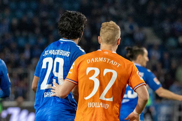 Germany, 2 Bundesliga, Season 2025 2026, Matchday 26, Avnet Arena, 1 FC Magdeburg vs SV Darmstadt 98, Ghrieb Rayan 1 FC Magdeburg, 29 , Holland Fabian SV Darmstadt 98, 32 Copyright: xMichellexLukax