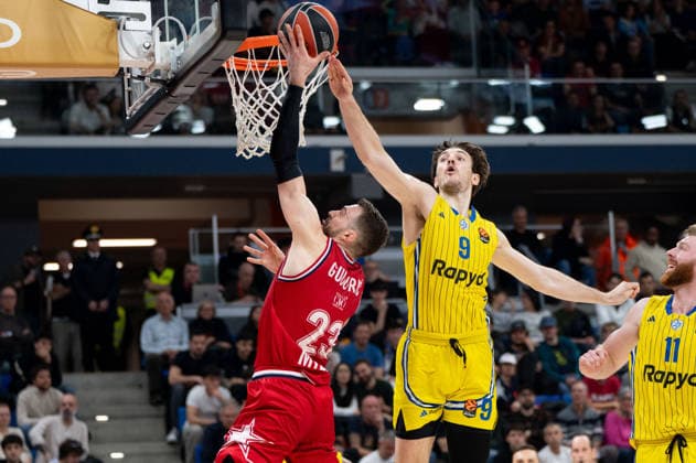 Marko Guduric (Olimpia Milano) shoots during the match during EA7 Emporio Armani Milano vs Maccabi Tel Aviv, Basketball Euroleague match in Assago (MI), Italy, March 13 2026  Copyright: xSaraxAngelica IPAxSportx xipa-agency.netx xx IPA_72832386 IPA_Agency_IPA72832386