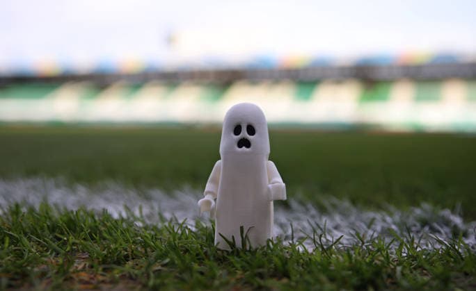 13 03 2026, Football, Men, 2 Bundesliga, Season 2025 2026, SpVgg Greuther Fürth SV 07 Elversberg, relegation ghost on the pitch, ghost on the pitch, relegation, relegation ghost, symbol photo, symbol image, feature impression Fürth Sportpark Ronhof Thomas Sommer Bayern Germany DEU Copyright: xFabianxKleerx
