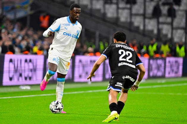 FOOTBALL : Olympique de Marseille VS AJA Auxerre - Ligue 1 McDonald s - 13 03 2026 Timothy Weah (OM) - Ligue 1 McDonald™s match between Olympique de Marseille and AJA Auxerre on March 13, 2026 at the Orange Velodrome Stadium in Marseille. MarseilleFrance  Copyright: xWilliamxCannarellax