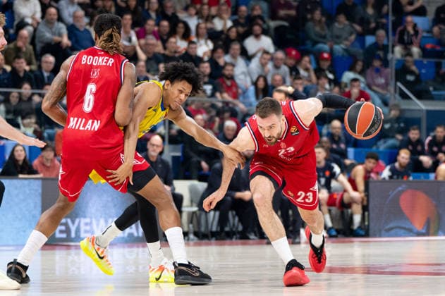 BASKET - Euroleague - EA7 Emporio Armani Milano vs Maccabi Tel Aviv Marko Guduric (Olimpia Milano). In action against Maccabi Tel Aviv during EA7 Emporio Armani Milano vs Maccabi Tel Aviv, Basketball Euroleague match in Assago (MI), Italy, March 13 2026 Assago (MI) Italy  Copyright: xIPAxSport ABACAx
