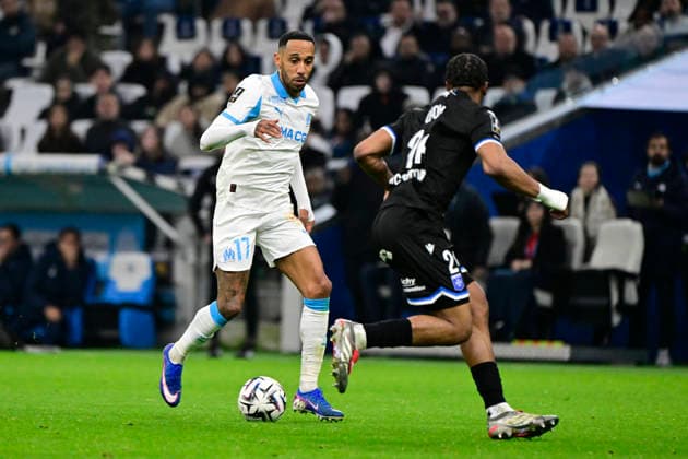FOOTBALL : Olympique de Marseille VS AJA Auxerre - Ligue 1 McDonald s - 13 03 2026 Pierre-Emerick Aubameyang (OM) - Ligue 1 McDonald™s match between Olympique de Marseille and AJA Auxerre on March 13, 2026 at the Orange Velodrome Stadium in Marseille. MarseilleFrance  Copyright: xWilliamxCannarellax