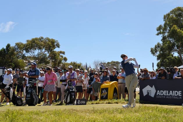 GOLF AUSTRALIAN OPEN WOMEN, Hannah Green of Australia during the 2026 Women s Australian Open at Kooyonga Golf Club in Adelaide, Saturday, March 14, 2026. ( NO ARCHIVING, EDITORIAL USE ONLY ADELAIDE SA AUSTRALIA  Copyright: xMATTxTURNERx 20260314153749499050
