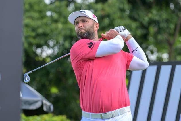 March 14, 2026, Singapore, Ingapore, Singapore: Spanish Golfer Jon RAHM in action on the 8th tee. LIV Golf Round 3 Singapore Singapore Singapore - ZUMAr144 20260314_zap_r144_029 Copyright: xJaynexRussellx