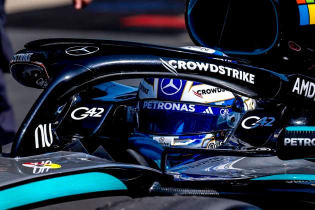 SHANGHAI Formula 1 driver George Russell of Mercedes AMG Petronas Formula One Team during the Formula 1 China Shanghai sprint race at the Shanghai International Circuit on March 14, 2025 in Shanghai, China Photo by DeFodi Images