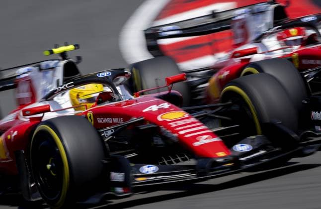 SHANGHAI - Lewis Hamilton (Ferrari) and Charles Leclerc (Ferrari) during the sprint race at the Shanghai International Circuit ahead of the Chinese Grand Prix. SANDER KONING ANP xVIxANPxSportx xxANPxIVx 553274429 originalFilename: 553274429.jpg