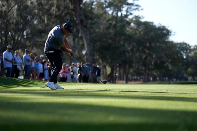 March 13, 2026, Ponte Vedra, Florida, USA: March 13, 2026, Ponte Vedra, Florida.Si Woo Kim (Korea) hits a drive on the 14th hole during the second round of The PLAYERS Championship at TPC Sawgrass. Ponte Vedra USA - ZUMAd212 20260313_zsp_d212_037 Copyright: xRichardxDolex