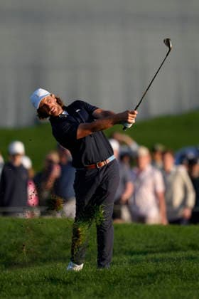 March 13, 2026, Ponte Vedra, Florida, USA: March 13, 2026, Ponte Vedra, Florida.Tommy Fleetwood (England) hits out of the fairway rough on the 18th hole during the second round of The PLAYERS Championship at TPC Sawgrass. Ponte Vedra USA - ZUMAd212 20260313_zsp_d212_038 Copyright: xRichardxDolex