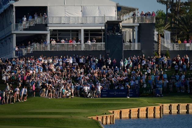 March 13, 2026, Ponte Vedra, Florida, USA: March 13, 2026, Ponte Vedra, Florida.Tommy Fleetwood (England) hits a drive on the 18th hole during the second round of The PLAYERS Championship at TPC Sawgrass. Ponte Vedra USA - ZUMAd212 20260313_zsp_d212_052 Copyright: xRichardxDolex