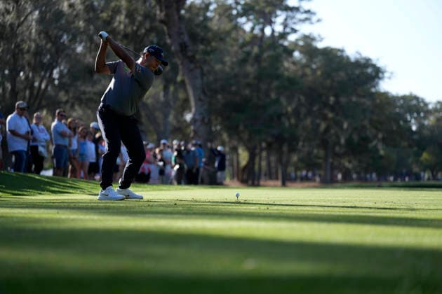 March 13, 2026, Ponte Vedra, Florida, USA: March 13, 2026, Ponte Vedra, Florida.Si Woo Kim (Korea) hits a drive on the 14th hole during the second round of The PLAYERS Championship at TPC Sawgrass. Ponte Vedra USA - ZUMAd212 20260313_zsp_d212_076 Copyright: xRichardxDolex