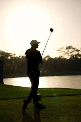 March 13, 2026, Ponte Vedra, Florida, USA: March 13, 2026, Ponte Vedra, Florida.Ludvig Aberg (Sweden) hits a drive on the 18th tee during the second round of The PLAYERS Championship at TPC Sawgrass. Ponte Vedra USA - ZUMAd212 20260313_zsp_d212_074 Copyright: xRichardxDolex