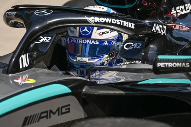 F1 Chinese Grand Prix 2026 - Sprint Race SHANGHAI, CHINA - MARCH 14: George Russell of Mercedes-AMG Petronas Formula One Team wins the Sprint Race at the 2026 Chinese Grand Prix, at the Shanghai International Circuit, in Shanghai, China, on March 14, 2026. Shanghai China  Copyright: xArturxWidakx originalFilename:widak-f1chines260314_np9oS.jpg
