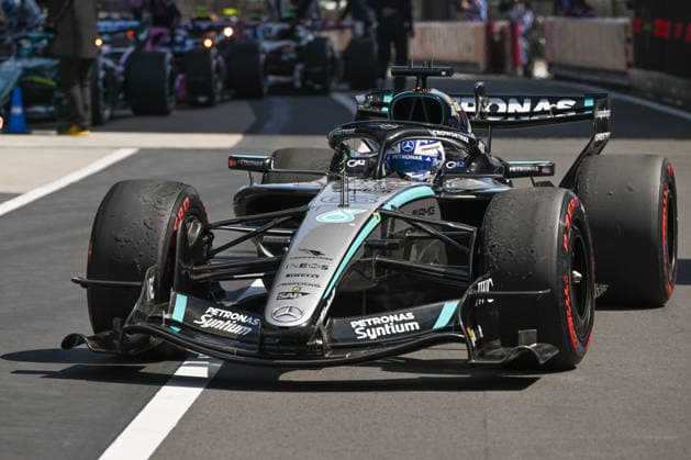 F1 Chinese Grand Prix 2026 - Sprint Race SHANGHAI, CHINA - MARCH 14: George Russell of Mercedes-AMG Petronas Formula One Team wins the Sprint Race at the 2026 Chinese Grand Prix, at the Shanghai International Circuit, in Shanghai, China, on March 14, 2026. Shanghai China  Copyright: xArturxWidakx originalFilename:widak-f1chines260314_npCHu.jpg