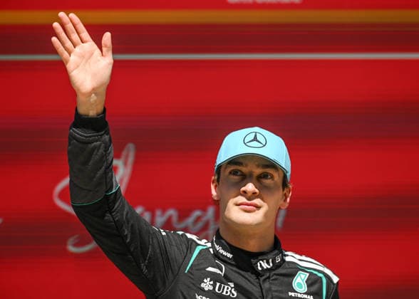 F1 Chinese Grand Prix 2026 - Sprint Race SHANGHAI, CHINA - MARCH 14: George Russell of Mercedes-AMG Petronas Formula One Team after winning the Sprint Race at the 2026 Chinese Grand Prix, at the Shanghai International Circuit, in Shanghai, China, on March 14, 2026. Shanghai China  Copyright: xArturxWidakx originalFilename:widak-f1chines260314_npX6I.jpg