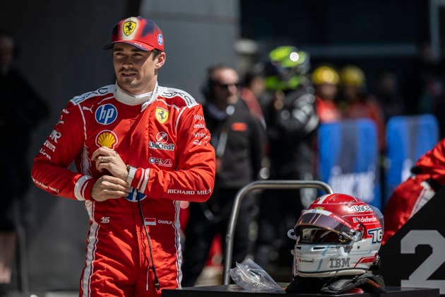 Shanghai Formula 1 Chinese Grand Prix - Sprint Day 16 Charles Leclerc (Ferrari) arrives at the second position during the Sprint of the Formula One Grand Prix at the Shanghai International Circuit in Shanghai on March 14, 2026. Photo by Eliot Blondet ABACAPRESS.COM Shanghai Chine China  Copyright: xBlondetxEliot ABACAx