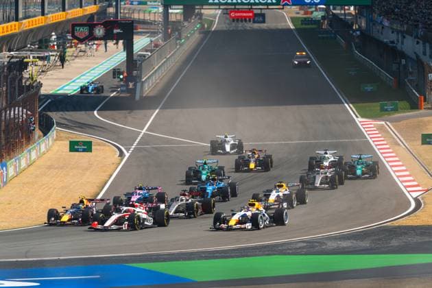 Formula 1 Heineken Chinese Grand Prix 2026 Levi Erb OVERTAKE MAXPPP - Shanghai 14 03 2026 Race start at the Formula 1 Heineken Chinese Grand Prix 2026, the 2nd round of the 2026 FIA Formula 1 World Championship, WM, Weltmeisterschaft at the Shanghai International Circuit in Shanghai, China, from 12 to 15 March 2026 Shanghai Shanghai International Circuit China  Copyright: xOVERTAKE MAXPPPxLevixErbx OVT202603145321 OVT202603145321