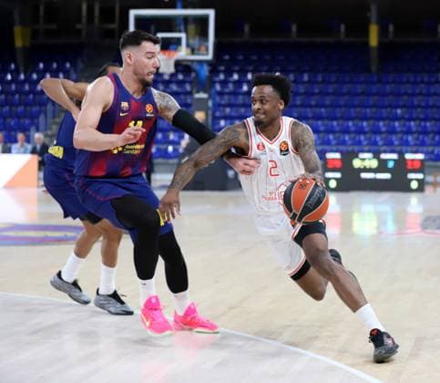 March 13, 2026, Sabadell, Barcelona, Spain: Barcelona Spain 13.03.2026 Willy Hernangomez ( FC Barcelona, Barca and Antonio Blakeney (Hapoel Ibi Tel Aviv) battle for the ball during the Basketball Euroleague match between FC Barcelona and Hapoel Ibi Tel Aviv at Palau Blaugrana on13 March 2026 in Barcelona. Basketball Euroleague: FC Barcelona 75-80 Hapoel Ibi Tel Aviv  - ZUMAu50_ 20260313_zsp_u50_008 Copyright: xXavixUrgelesx