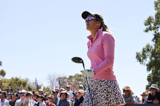 GOLF AUSTRALIAN OPEN WOMEN, Celine Herbin of France during the 2026 Women s Australian Open at Kooyonga Golf Club in Adelaide, Saturday, March 14, 2026. ( NO ARCHIVING, EDITORIAL USE ONLY ADELAIDE SA AUSTRALIA  Copyright: xMATTxTURNERx 20260314124424289373
