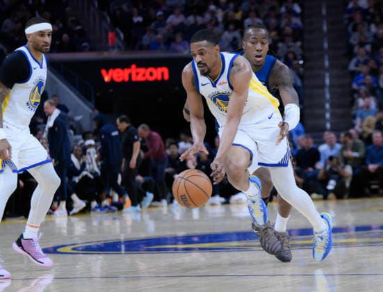 NBA, Basketball Herren, USA Minnesota Timberwolves vs Golden State Warriors in San Francisco SAN FRANCISCO, CALIFORNIA - MARCH 13: De Anthony Melton (8) of Warriors is in action during the NBA game 34 between Minnesota Timberwolves and Golden State Warriors in San Francisco at Chase Center on March 13, 2026 in San Francisco, California, United States. Tayfun Coskun Anadolu California United States. Editorial use only. Please get in touch for any other usage.  Copyright: x2026xAnadoluxTayfunxCoskunx