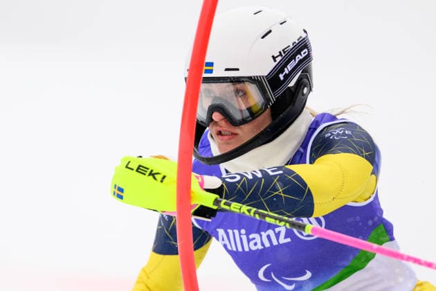 260314 Ebba Arsjö of Sweden competes in the women™s para alpine skiing slalom during day 8 of the Milano Cortina 2026 Winter Paralympic Games on March 14, 2026 in Cortina. Photo: Maxim Thore BILDBYRAN kod MT MT1026 alpint alpine skiing paralympic games paralympics paralympiska spel paralympiske leker vinter-paralympics winter paralympics milano cortina 2026 milano cortina 2026 winter paralympic games 8 bbeng slalom sverige sweden *** 260314 Ebba Arsjö of Sweden competes in the women™s para alpine skiing slalom during day 8 of the Milano Cortina 2026 Winter Paralympic Games on March 14, 2026 in Cortina Photo Maxim Thore BILDBYRAN kod MT MT1026 alpint alpine skiing paralympic games paralympiska spel paralympiske leker vinter paralympics winter paralympics milano cortina 2026 milano cortina 2026 winter paralympic games 8 bbeng slalom sverige sweden  Copyright: MAXIMxTHORE BB260314MT005