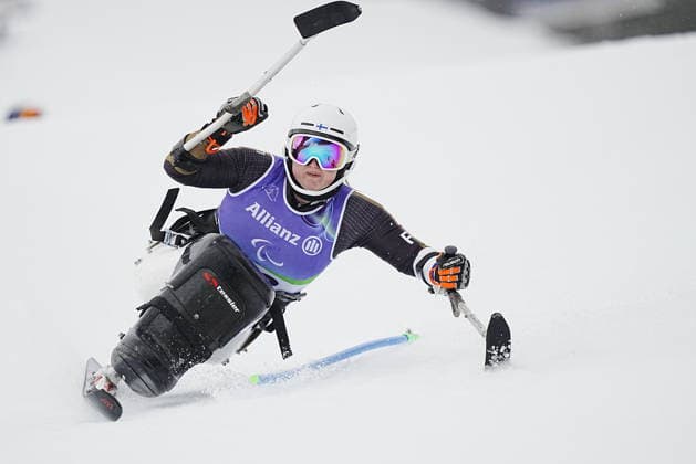 CORTINA, ITALIEN 20260314 Nette Kiviranta, Finland, under första aket av lördagens slalom (damer sittande) i Paralympics i Tofane Alpine Skiiing Center, Cortina. *** Bilden ingar i SPORTPAKET. För övriga BETALBILD *** CORTINA ITALIEN x9200x *** CORTINA, ITALY 20260314 Nette Kiviranta, Finland, during the first run of Saturdays womens slalom sitting in the Paralympics in Tofane Alpine Skiing Center, Cortina Picture in SPORT PACKAGE For others PAY PICTURE CORTINA ITALY x9200x  Copyright: xBjörnxLarssonxRosvall TTx PARALYMPICS 2026 SLALOM DAMER