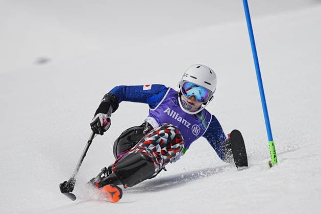 CORTINA, ITALIEN 20260314 Momoka Muraoka, Japan, under första aket av lördagens slalom (damer sittande) i Paralympics i Tofane Alpine Skiiing Center, Cortina. *** Bilden ingar i SPORTPAKET. För övriga BETALBILD *** CORTINA ITALIEN x9200x *** CORTINA, ITALY 20260314 Momoka Muraoka, Japan, during the first run of Saturdays womens slalom sitting in the Paralympics in Tofane Alpine Skiing Center, Cortina Picture in SPORT PACKAGE For others PAY PICTURE CORTINA ITALY x9200x  Copyright: xBjörnxLarssonxRosvall TTx PARALYMPICS 2026 SLALOM DAMER