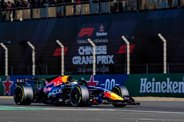 SHANGHAI Formula 1 driver Max Verstappen of Oracle Red Bull Racing during the Formula 1 China Shanghai qualifying at the Shanghai International Circuit on March 14, 2025 in Shanghai, China Photo by DeFodi Images