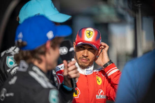 Shanghai Formula 1 Chinese Grand Prix - Qualification 44 Lewis Hamilton (Ferrari) after the qualification race of the Formula One Grand Prix at the Shanghai International Circuit in Shanghai on March 14, 2026. Photo by Eliot Blondet ABACAPRESS.COM Shanghai Chine China  Copyright: xBlondetxEliot ABACAx