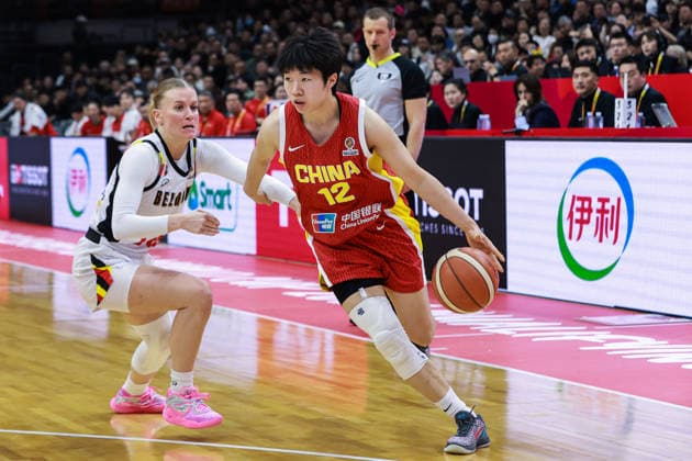 WUHAN, CHINA - MARCH 12: Chen Yujie 12 of China drives the ball during the group A match between China and Belgium at FIBA Women s World Cup Qualifying Tournaments on March 12, 2026 in Wuhan, Hubei Province of China.  Copyright: xVCGx 111627627685